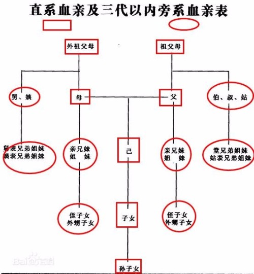 什麼是第四代旁系血親關係