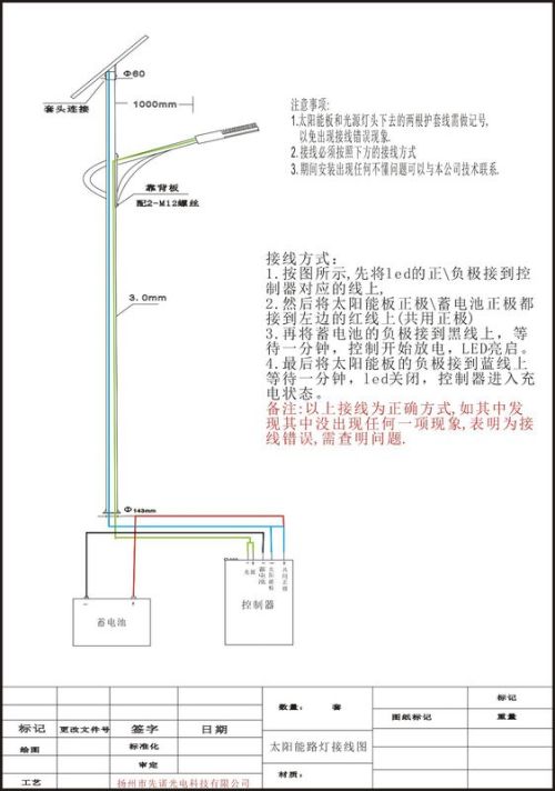 太陽能,風能路燈接線路方式圖