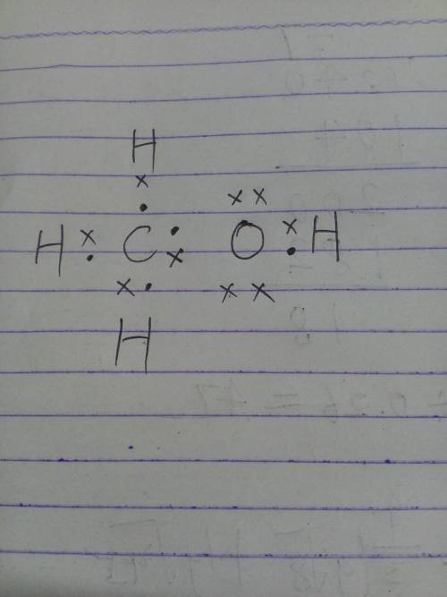 ch3oh的電子式怎麼畫?