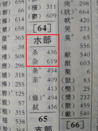 杂字查什么部首